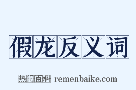 假龙反义词是什么意思的图片